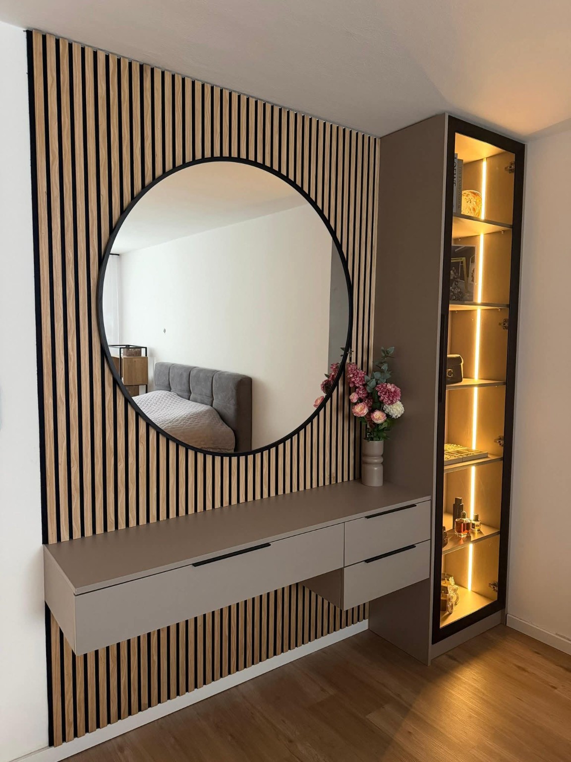 Mueble de salón a medida realizado por Carpirom en Valencia